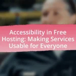Accessibility in Free Hosting: Making Services Usable for Everyone