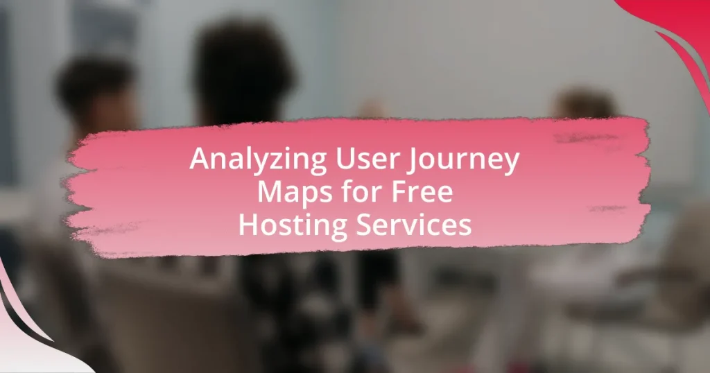 Analyzing User Journey Maps for Free Hosting Services