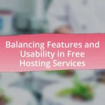 Balancing Features and Usability in Free Hosting Services