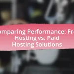 Comparing Performance: Free Hosting vs. Paid Hosting Solutions