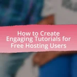 How to Create Engaging Tutorials for Free Hosting Users