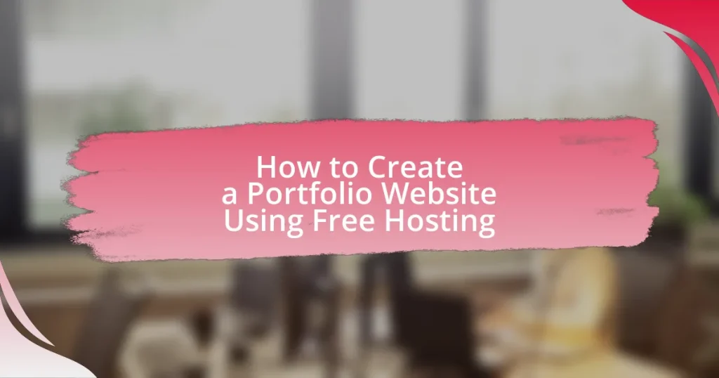 How to Create a Portfolio Website Using Free Hosting