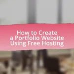 How to Create a Portfolio Website Using Free Hosting