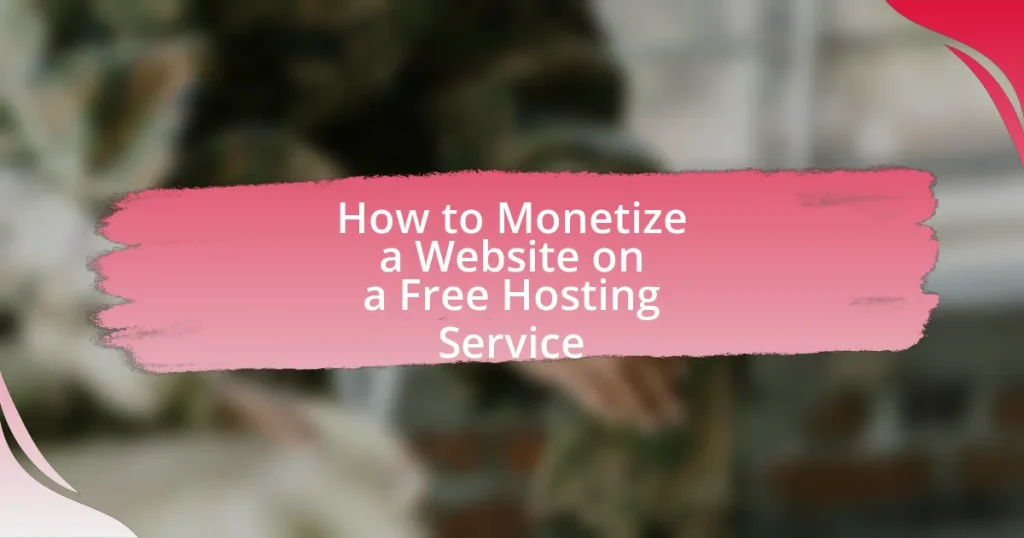 How to Monetize a Website on a Free Hosting Service