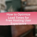 How to Optimize Load Times for Free Hosting User Experience