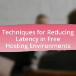 Techniques for Reducing Latency in Free Hosting Environments