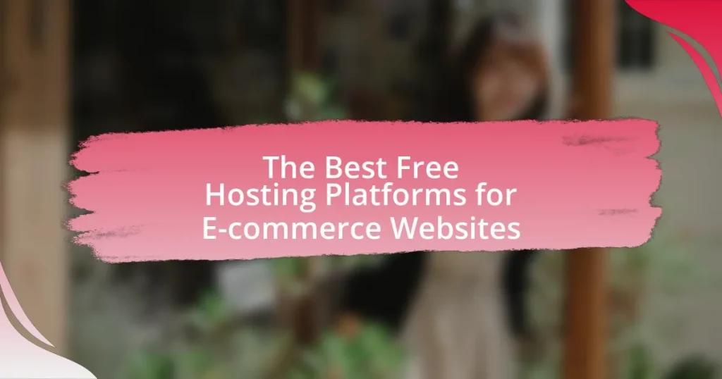 The Best Free Hosting Platforms for E-commerce Websites