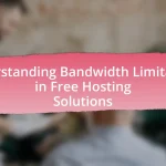 Understanding Bandwidth Limitations in Free Hosting Solutions