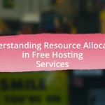 Understanding Resource Allocation in Free Hosting Services