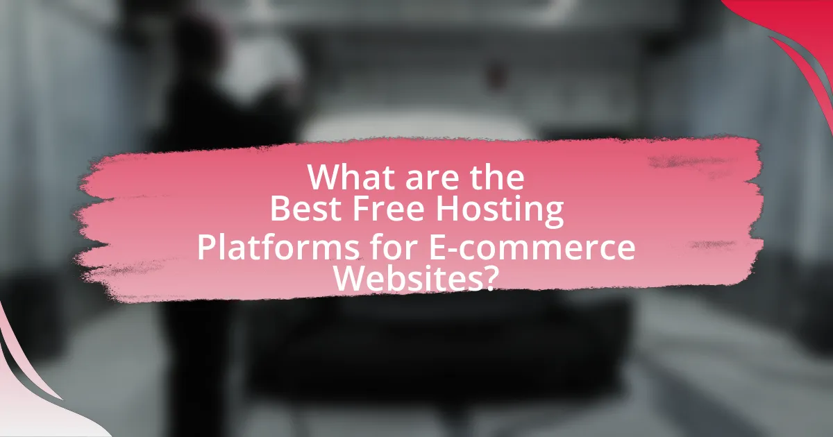 What are the Best Free Hosting Platforms for E-commerce Websites?