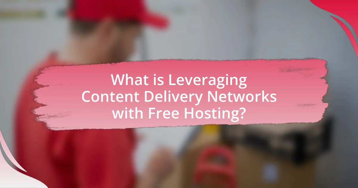 What is Leveraging Content Delivery Networks with Free Hosting?