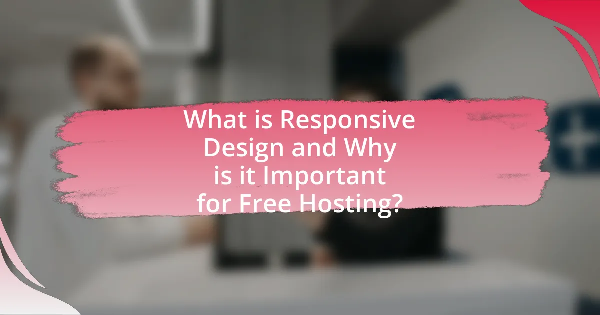 What is Responsive Design and Why is it Important for Free Hosting?